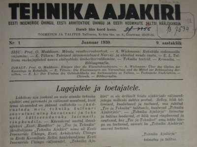Tehnika Ajakiri 1930