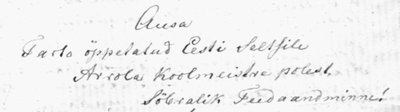 J.leesik teadandmine 1863 -pealkiri
