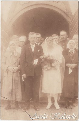 857. Otepää kirikus Paul ja Linda Tenno laulatus 1928